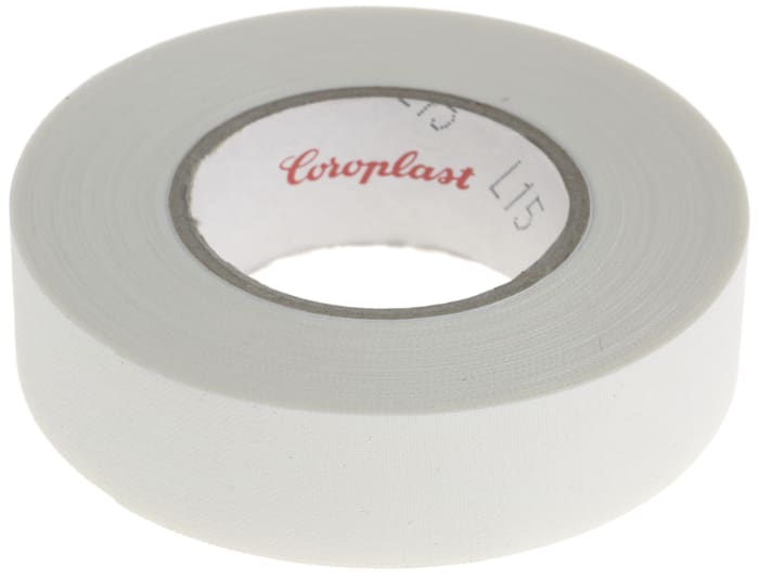 Ruban d'isolation électrique Coroplast 800 en Viscose Blanc, 10m x 19mm