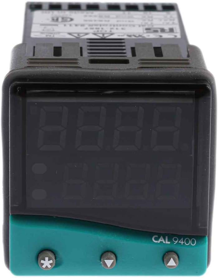 CAL 9400 PID Temperature Controller, 48 x 48 (1/16 DIN)mm, 2 Output Relay, 100 V ac, 240 V ac Supply Voltage