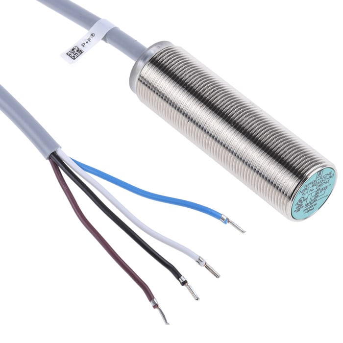 Pepperl + Fuchs Inductive Threaded Barrel Proximity Sensor, M18, 5 mm Detection, NPN NO+NC, 10 → 30 V dc