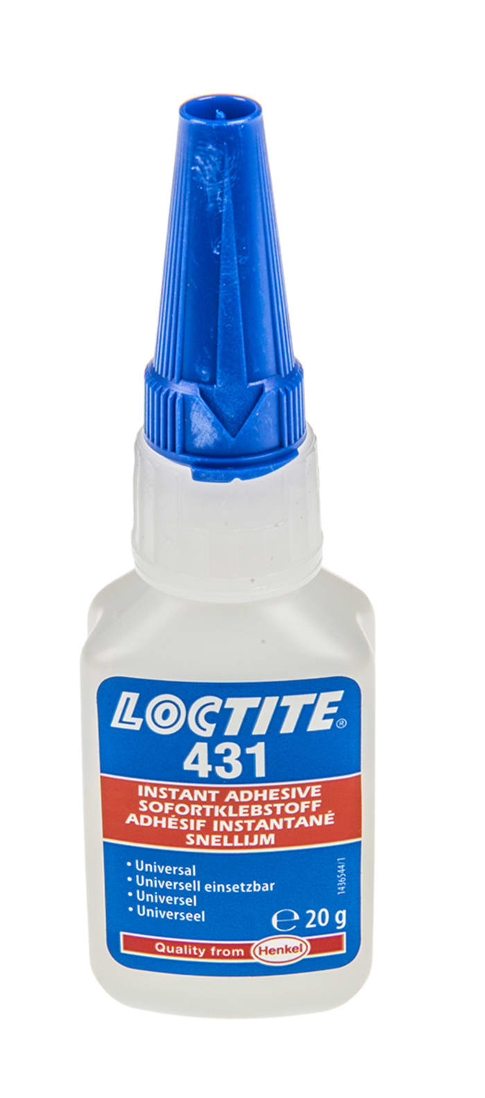 1922313 Loctite Loctite Loctite 431 Liquid Adhesive, 20 g 3138596