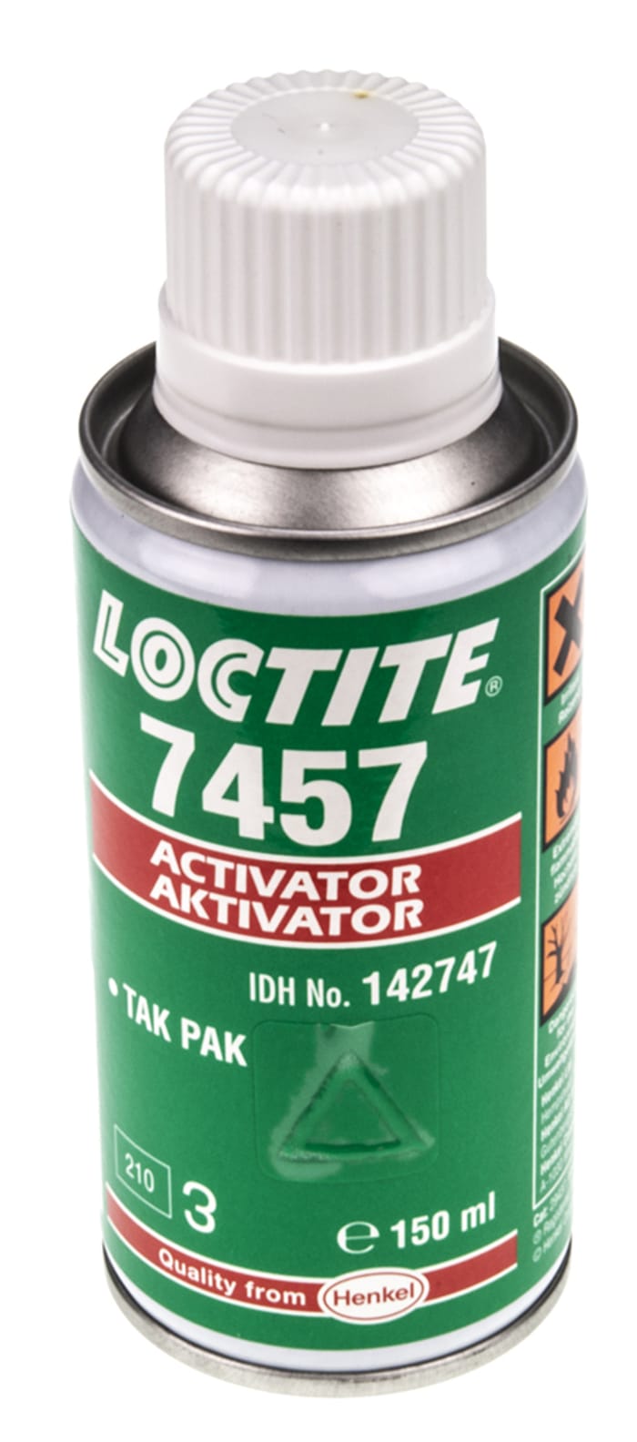 Loctite 7457 Aerosol Bottle Adhesive Activator for use with Cyanoacrylate Adhesive, 150 ml