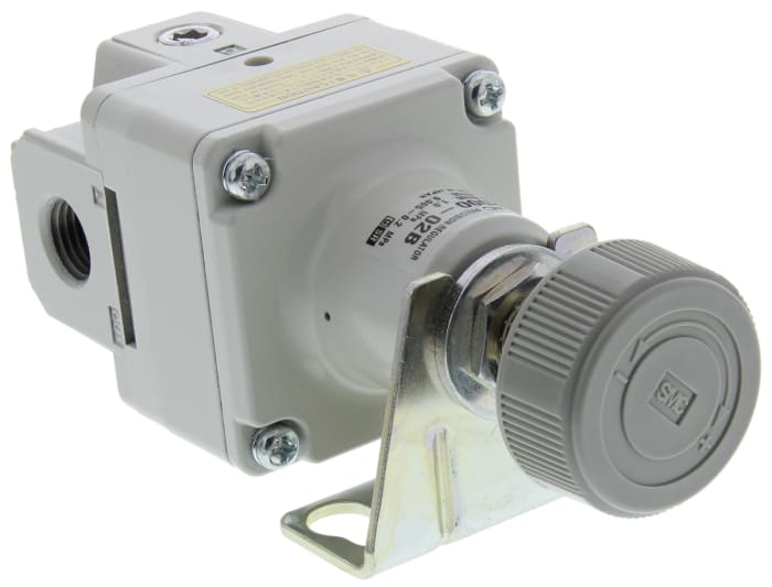 SMC Rc 1/4 Pneumatic Regulator - 0.005MPa to 0.2MPa, 1/4in, 1MPa max. input