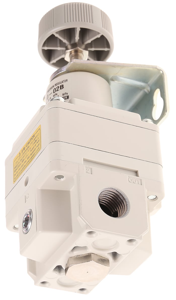 SMC Rc 1/4 Pneumatic Regulator - 0.01MPa to 0.4MPa, 1/4in, 1MPa max. input