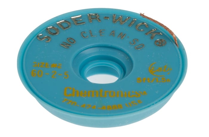 Chemtronics 1.5m No Clean Desoldering Braid, Width 1.5mm