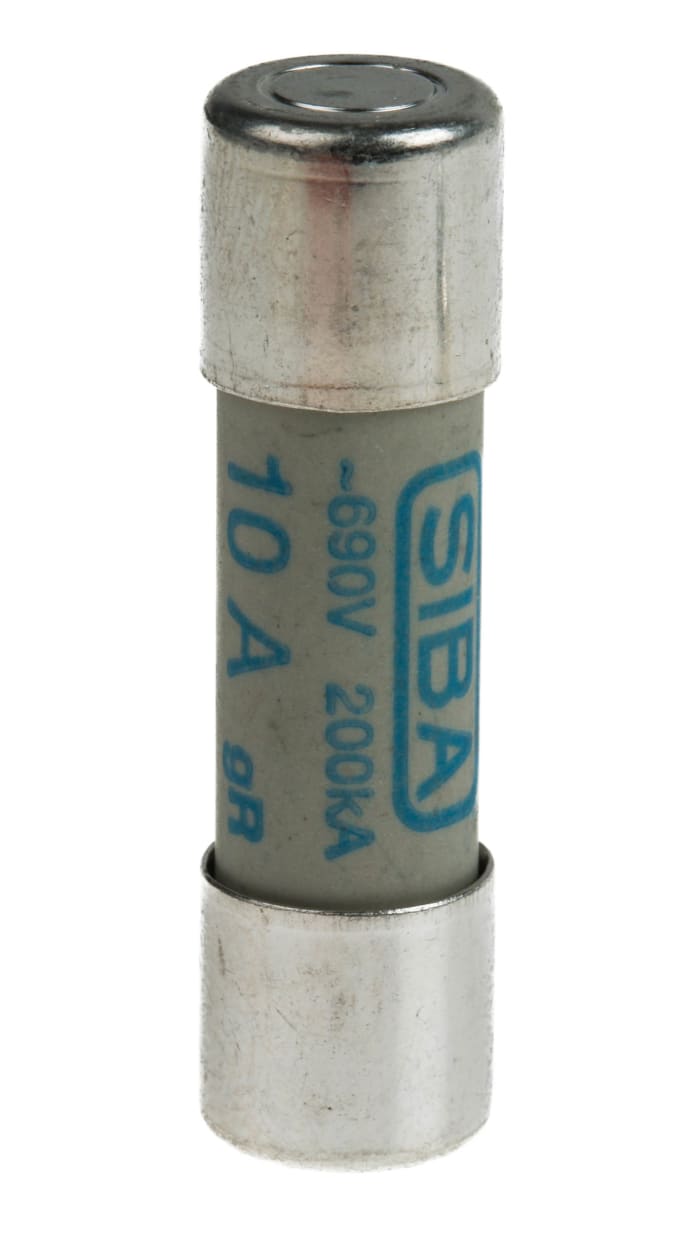 50-179-06/10A SIBA | SIBA 10A Ceramic Cartridge Fuse, 10 x 38mm
