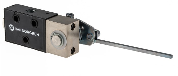 Norgren Rod Lever Pneumatic Manual Control Valve S666 Series, G 1/8 in, III B