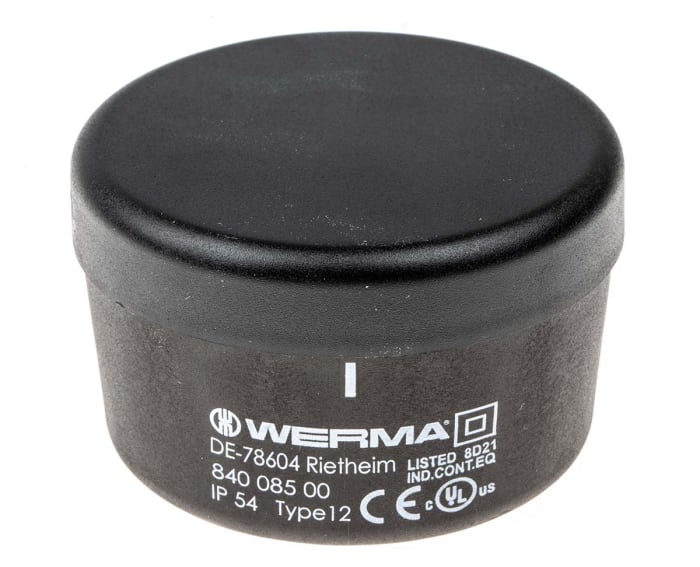 řada: 840 Jednotka zakončení barva pouzdra Černá základna 70mm 24 V DC, 230 V AC, rozsah: KombiSIGN 70