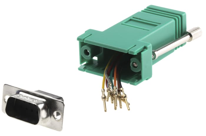 Adaptateur Sub-D 9 Mâle vers RJ45 Femelle RS PRO