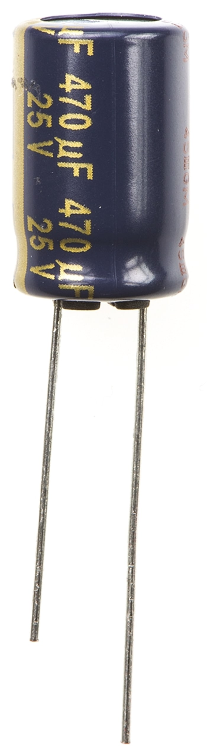 Panasonic 470μF Aluminium Electrolytic Aluminium Electrolytic Capacitor 25V dc, Radial, Through Hole - EEUFC1E471