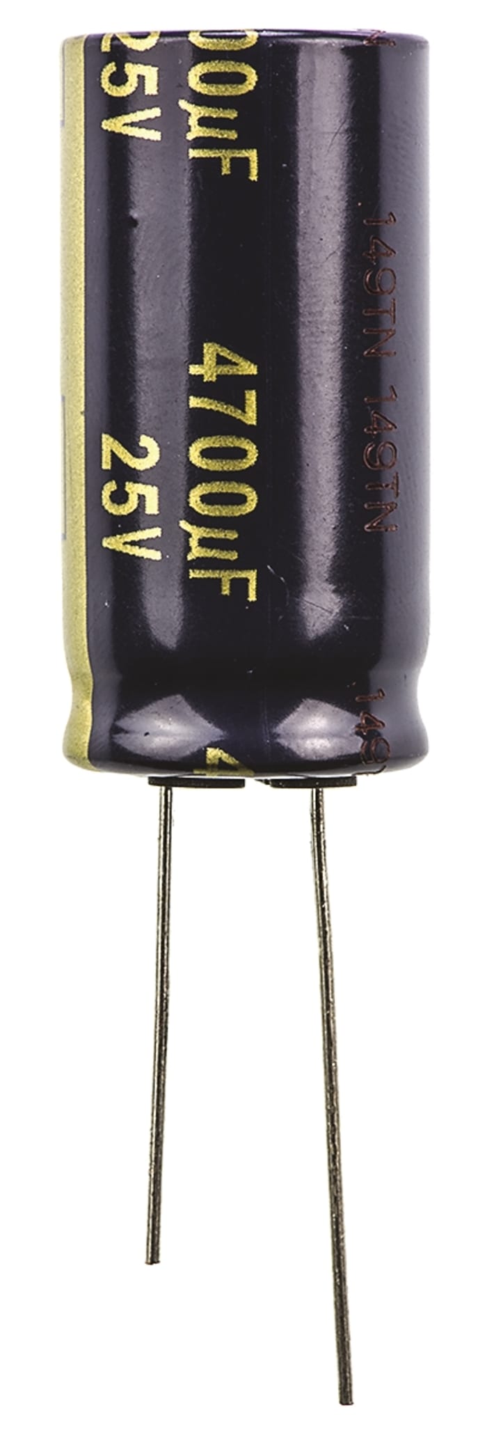 Panasonic 4700μF Aluminium Electrolytic Aluminium Electrolytic Capacitor 25V dc, Radial, Through Hole - EEUFC1E472