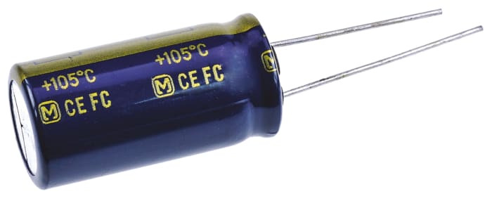 Panasonic 1200μF Aluminium Electrolytic Capacitor 50V dc, Through Hole - EEUFC1H122