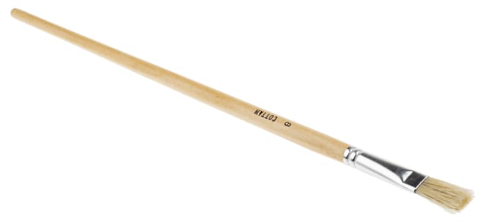 Cottam Thin 12.7mm Synthetic Paint Brush with Flat Bristles