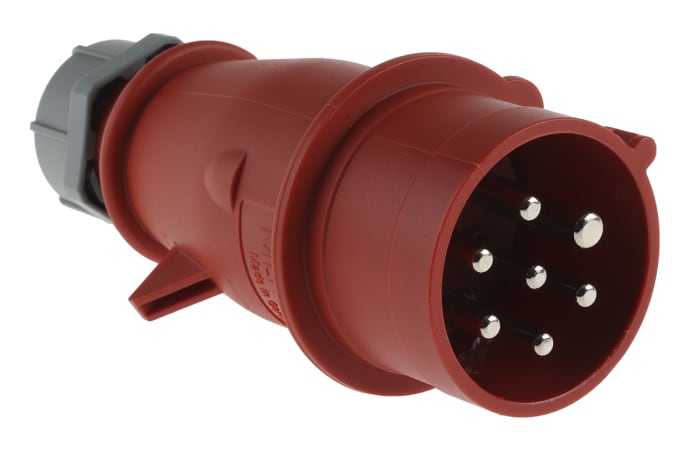 742 MENNEKES | MENNEKES, AM-TOP IP44 Red Cable Mount 7P Straight