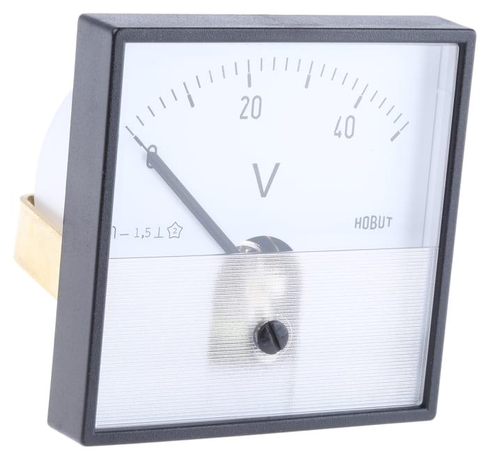 HOBUT Analogue Voltmeter DC, 56 (Dia.) mm