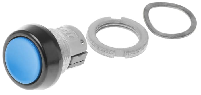 ITW Switches 76-94 Series Push Button Switch, Momentary, Panel Mount, 22mm Cutout, SPDT, 250V ac, IP67