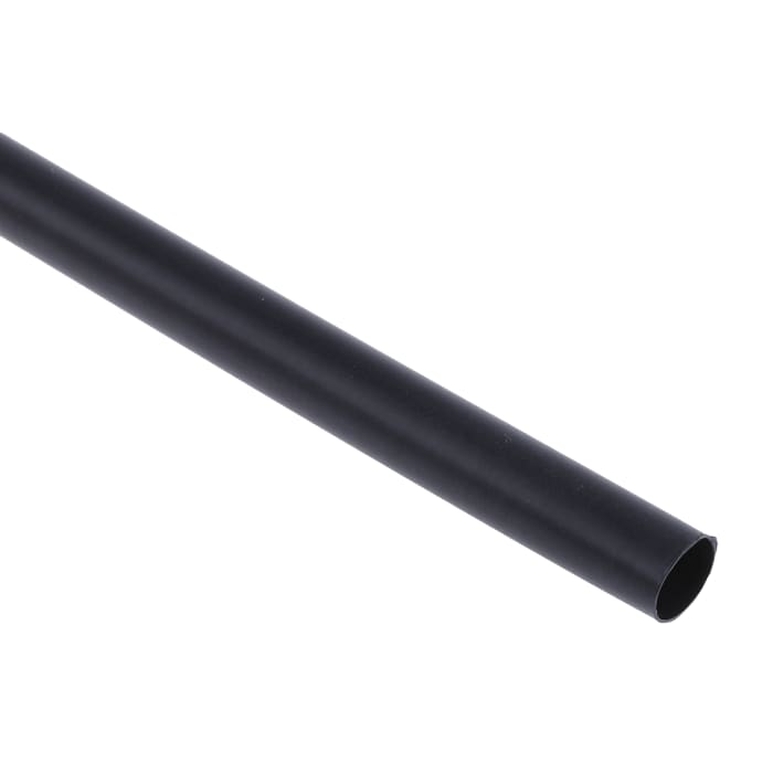 Gaine thermorétractable TE Connectivity, Diam. 8mm, Long. 1.2m, Rétreint 4:1, Noir