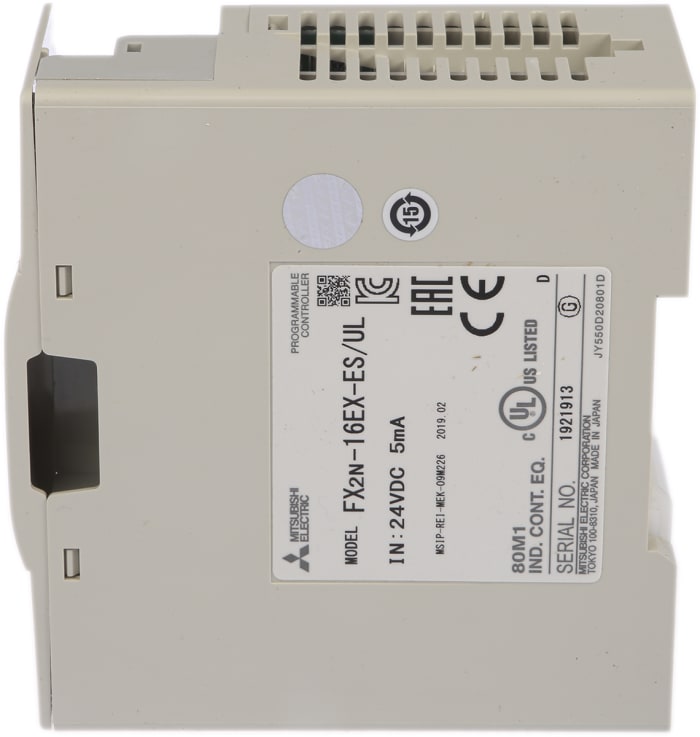 FX2N-16EX-ES/UL Mitsubishi Electric | Mitsubishi Electric PLC I/O