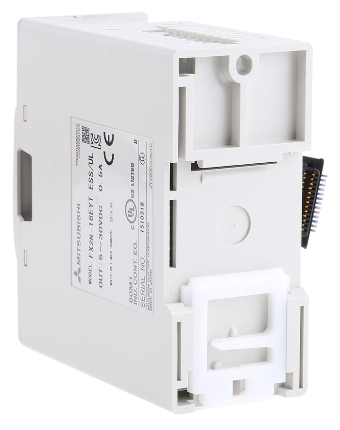 Módulo de E/S PLC Mitsubishi para usar con Serie FX2N, 16 entradas tipo  Analógico, 16 salidas tipo Transistor, 24 Vdc