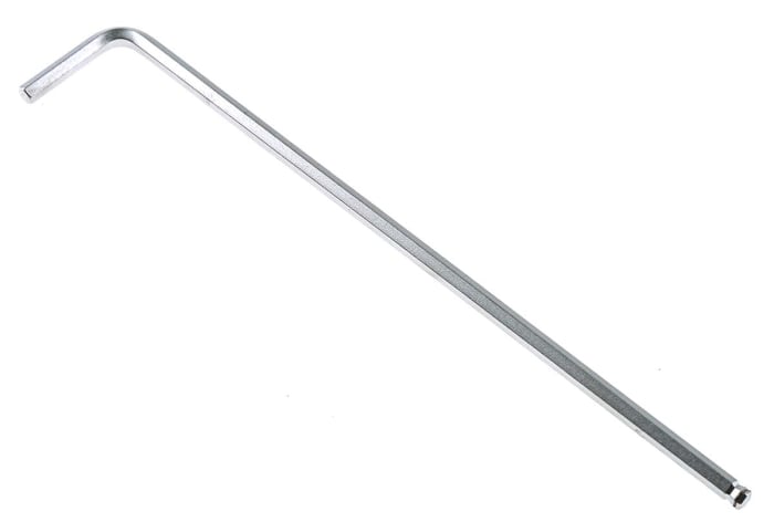 Šesťhranný kľúč Metrický 3mm Guľový koniec tvar L Dlhé rameno, Chróm-vanádová oceľ Wiha Tools