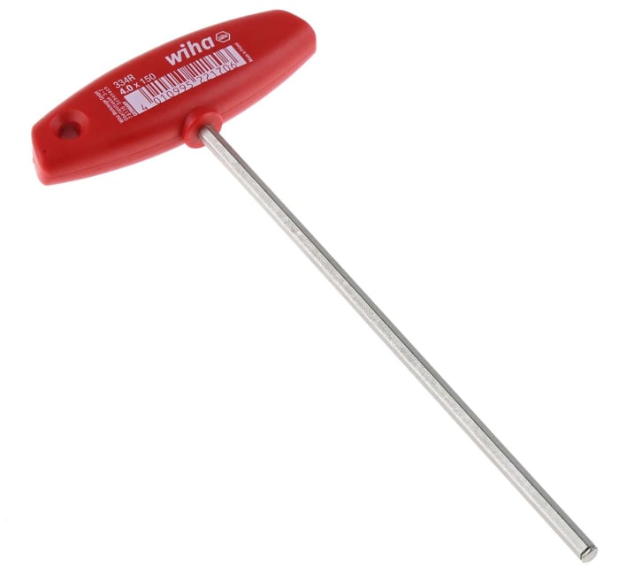 Wiha T Shape Metric Hex Key, 4mm