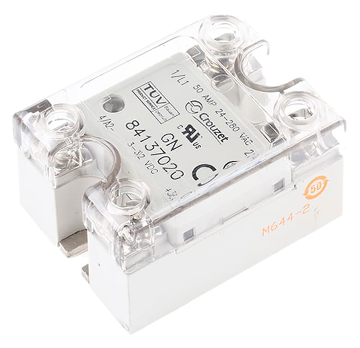 Crouzet Solid State Relay, 50 A Load, Chassis Mount, 280 V Load, 32 V Control