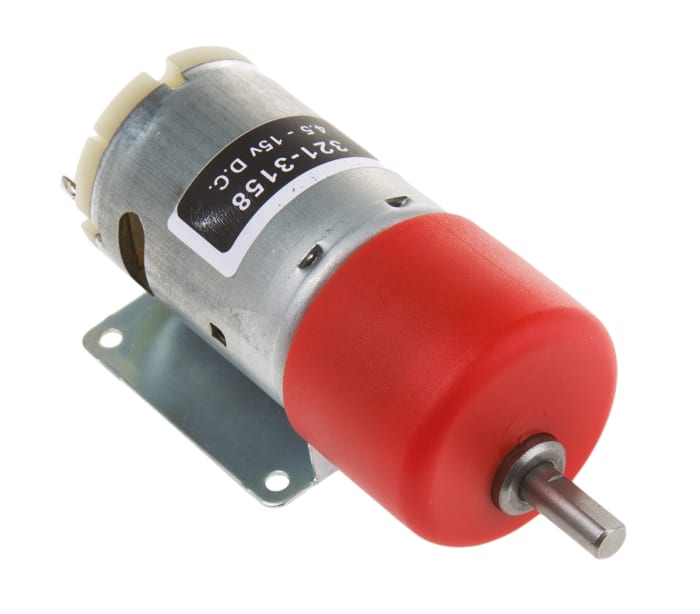 RS PRO Brushed Geared DC Geared Motor, 19.8 W, 12 V dc, 10 Ncm, 2008 rpm, 6mm Shaft Diameter