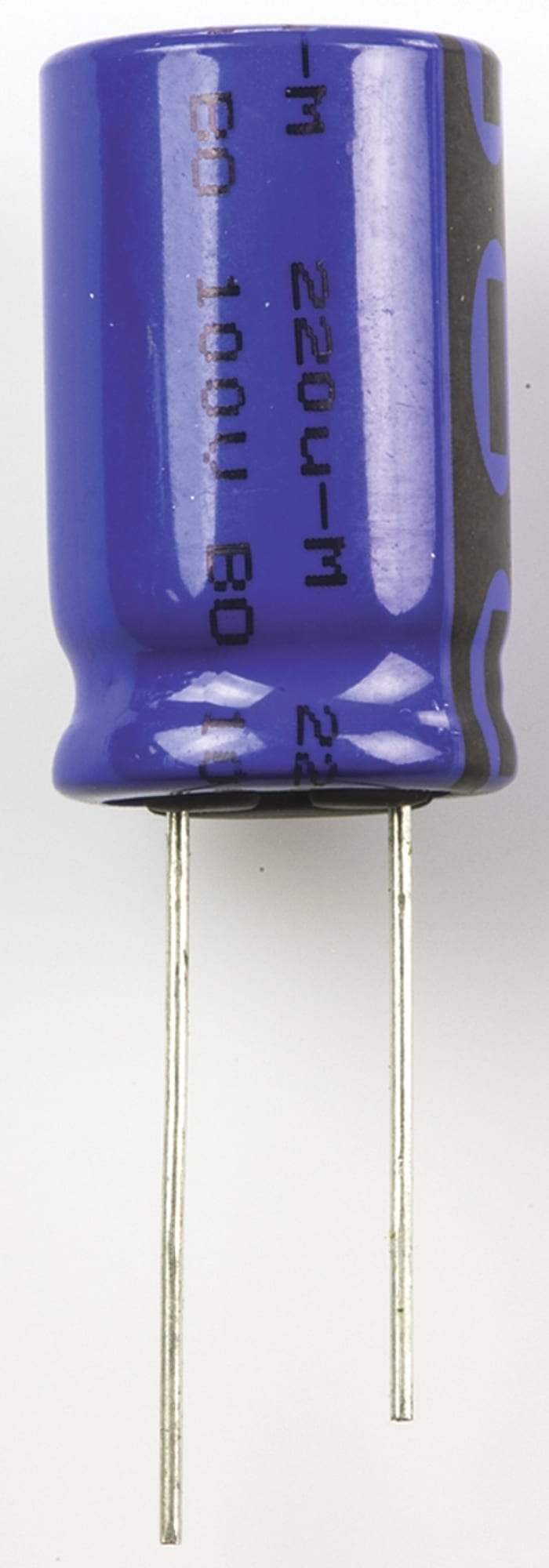 Vishay 220μF Aluminium Electrolytic Capacitor 100V dc, Radial, Through Hole - MAL213639221E3