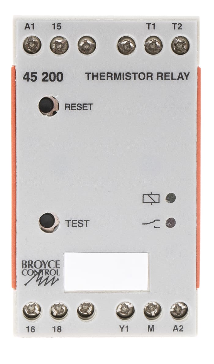 Broyce Control Temperature Monitoring Relay, SPDT, DIN Rail