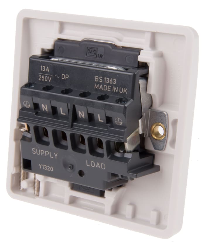 K1040 WHI MK Electric | MK Electric 13A 1 Gang Switched