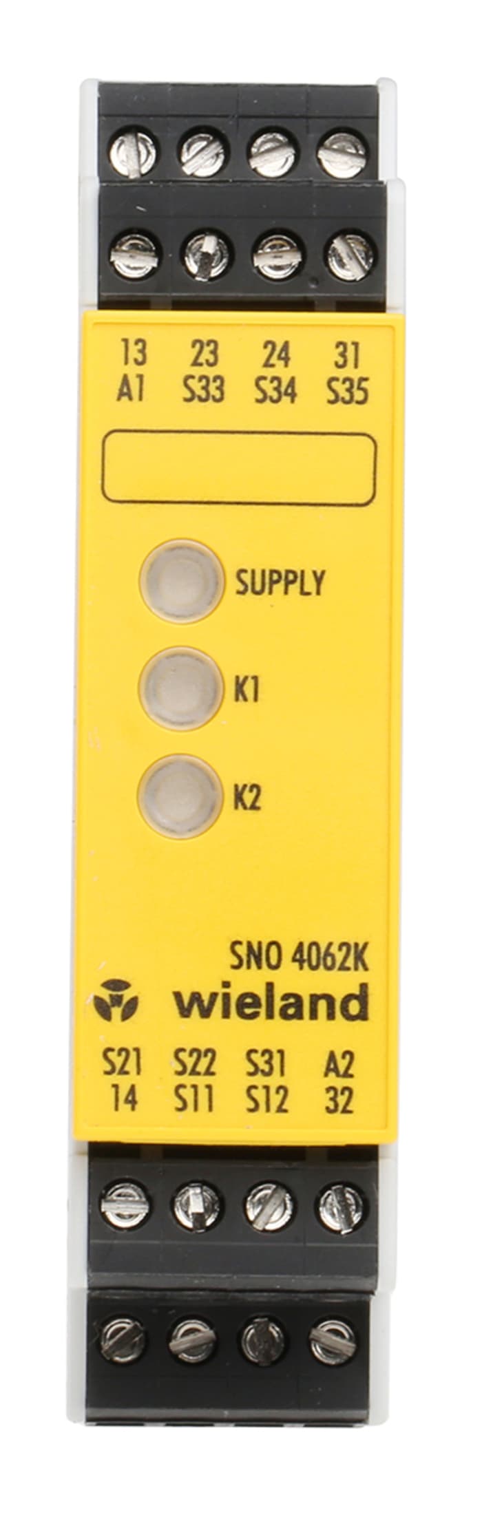 Wieland safeRELAY SNO 4062 Safety Monitoring Safety Relay, 24V ac/dc, Dual-Channel, 2 Safety Contacts