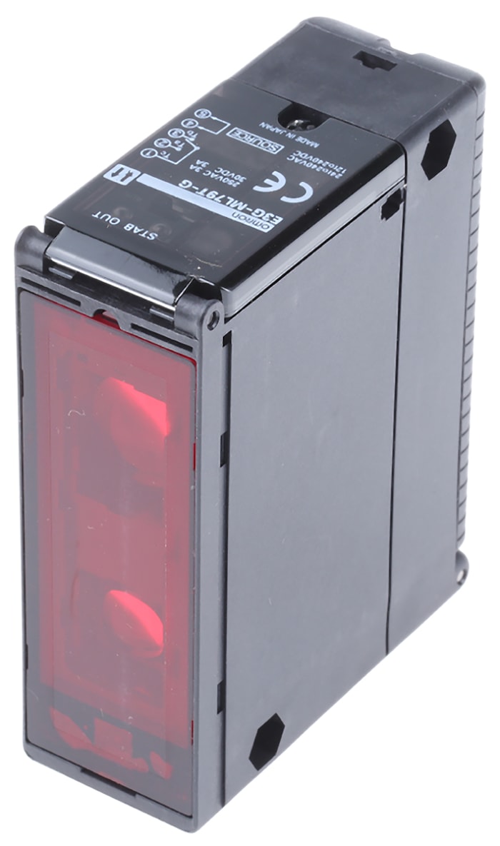 Sensor de distancia rectangular Omron, Detección de Distancia, alcance 0,2 → 2 m, salida relé, Bloque de