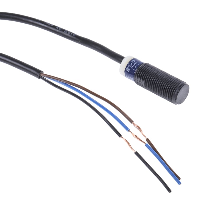 Telemecanique Sensors Inductive Threaded Barrel Proximity Sensor, M12, 4 mm Detection, PNP NO, 10 → 36 V dc