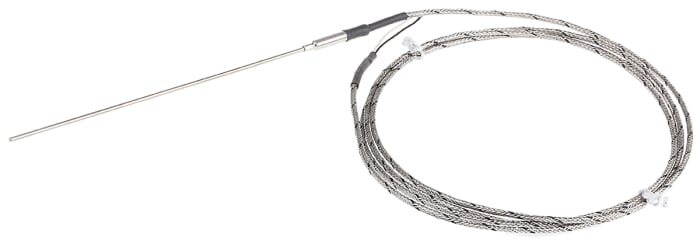 RS PRO Type J Thermocouple 150mm Length, 2mm Diameter → +400°C