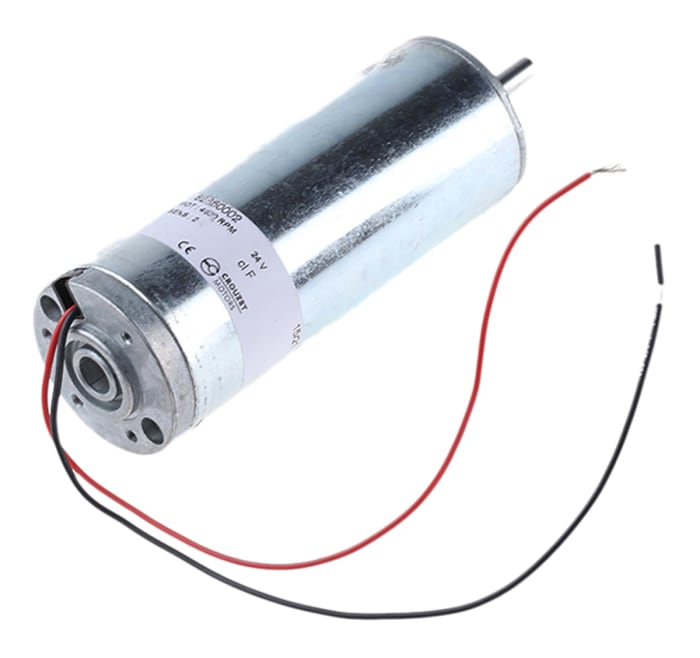 Crouzet Brushed DC Motor, 33.5 W, 24 V dc, 100 mNm, 3200 rpm, 6mm Shaft Diameter