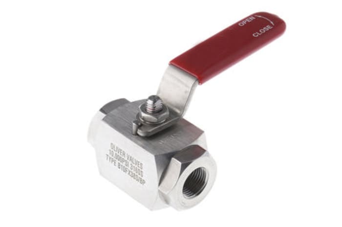 RS PRO Stainless Steel Hydraulic Ball Valve G 3/8
