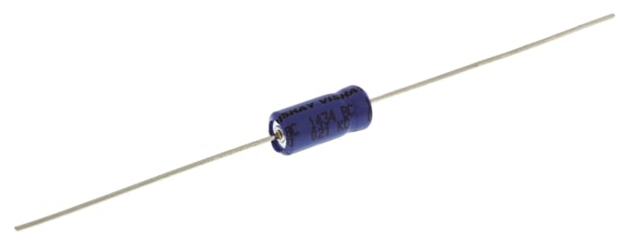Vishay 10μF Aluminium Electrolytic Capacitor 63V dc, Axial, Through Hole - MAL202138109E3