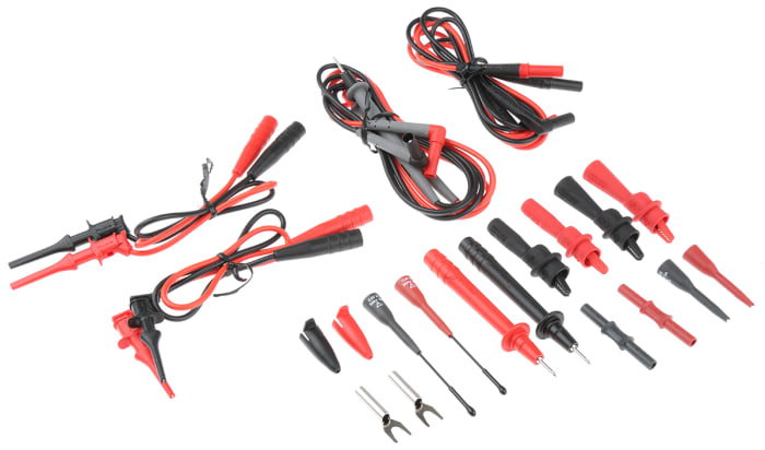 Fluke 1639274 Electronic Test Lead Kit, CAT II, 10A