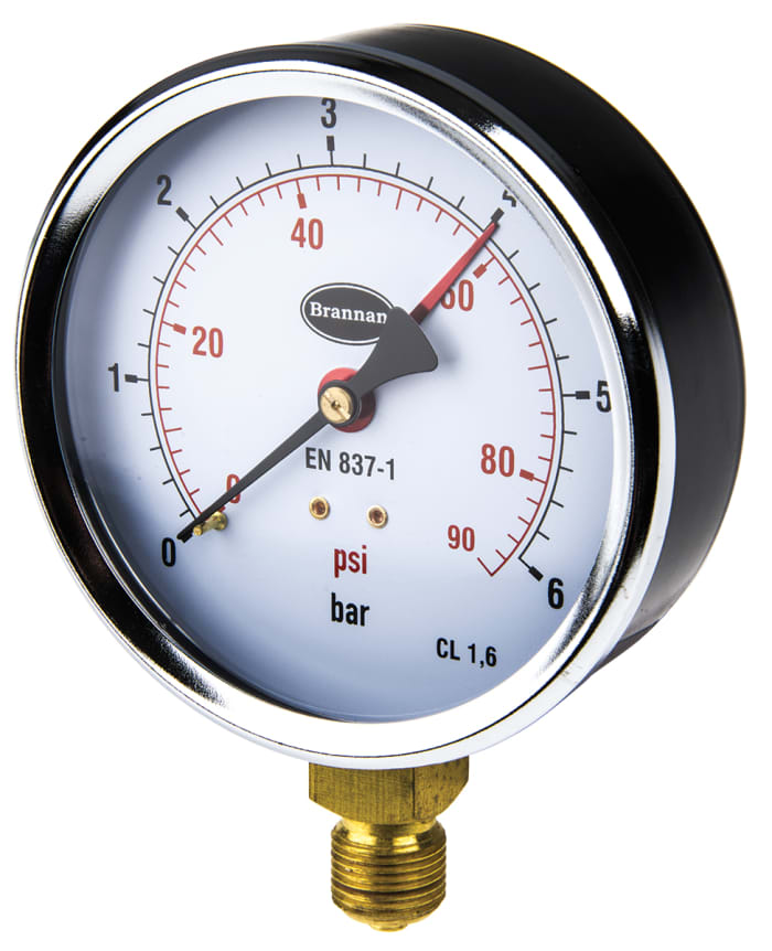 Positive shop pressure gauge