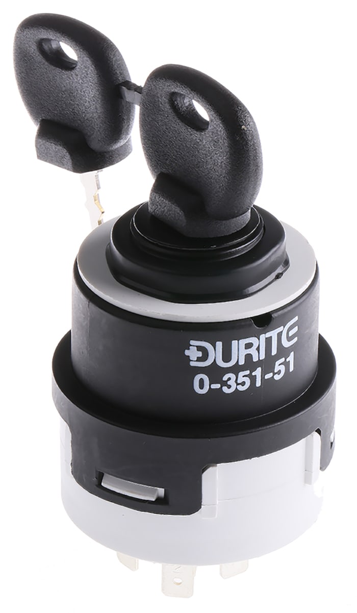 RS PRO Automotive Ignition Switch, 70 A @ 12 V 4-Way