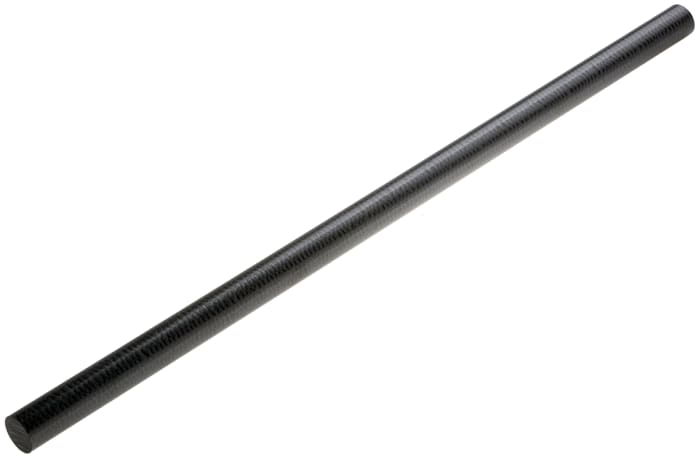 RS PRO Black Polyphenylene Sulphide (PPS) Rod, 500mm x 20mm Diameter