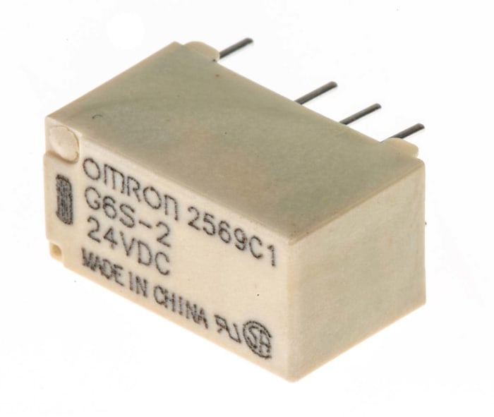 Relais de signal Omron HFD3 24V c.c., 2 RT, Montage sur CI