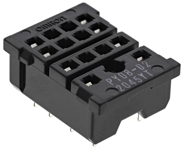 Omron 14 Pin 250V ac DIN Rail Relay Socket, for use with MY2IN, MY2IN1, MY2IN1-D2, MY2IN-CR, MY2IN-D2, MY2N, MY2N1,