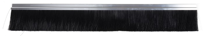 RS PRO Black Aluminium, Nylon Brush Strip, 115mm