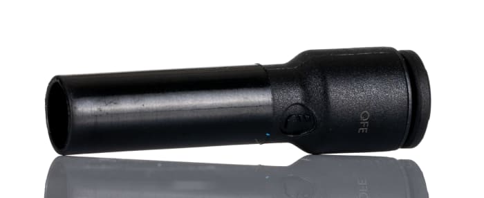 Legris LF3000 Series Straight Tube-to-Tube Adaptor, Push In 6 mm to Push In 8 mm, Tube-to-Tube Connection Style