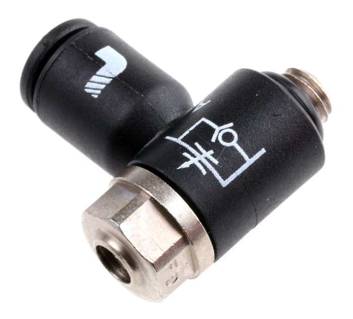Legris 7010 Series Threaded Flow Regulator, M5 x 0.8 Male Inlet Port x 4mm Tube Outlet Port