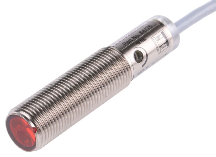 Pepperl + Fuchs Diffuse Photoelectric Sensor, Barrel Sensor, 200 mm Detection Range