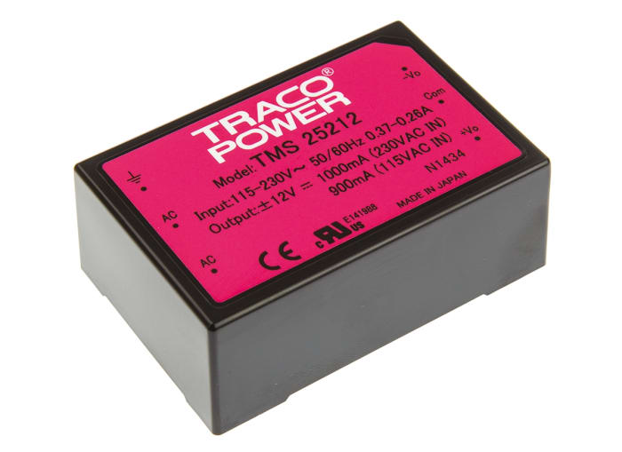 TRACOPOWER TMS 25212 Встроенный источник питания в закрытом корпусе SMPS