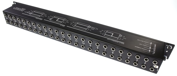 Jack Socket 48 Port Patch Panel, 1U Rack Height