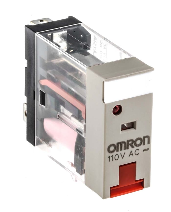 Omron PCB Mount Non-Latching Relay, 110V ac Coil, 10A Switching Current, SPDT