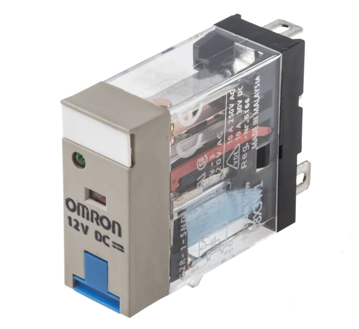 Omron PCB Mount Non-Latching Relay, 12V dc Coil, 10A Switching Current, SPDT